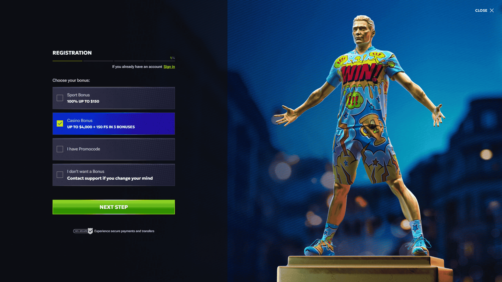 RTbet Casino Registration