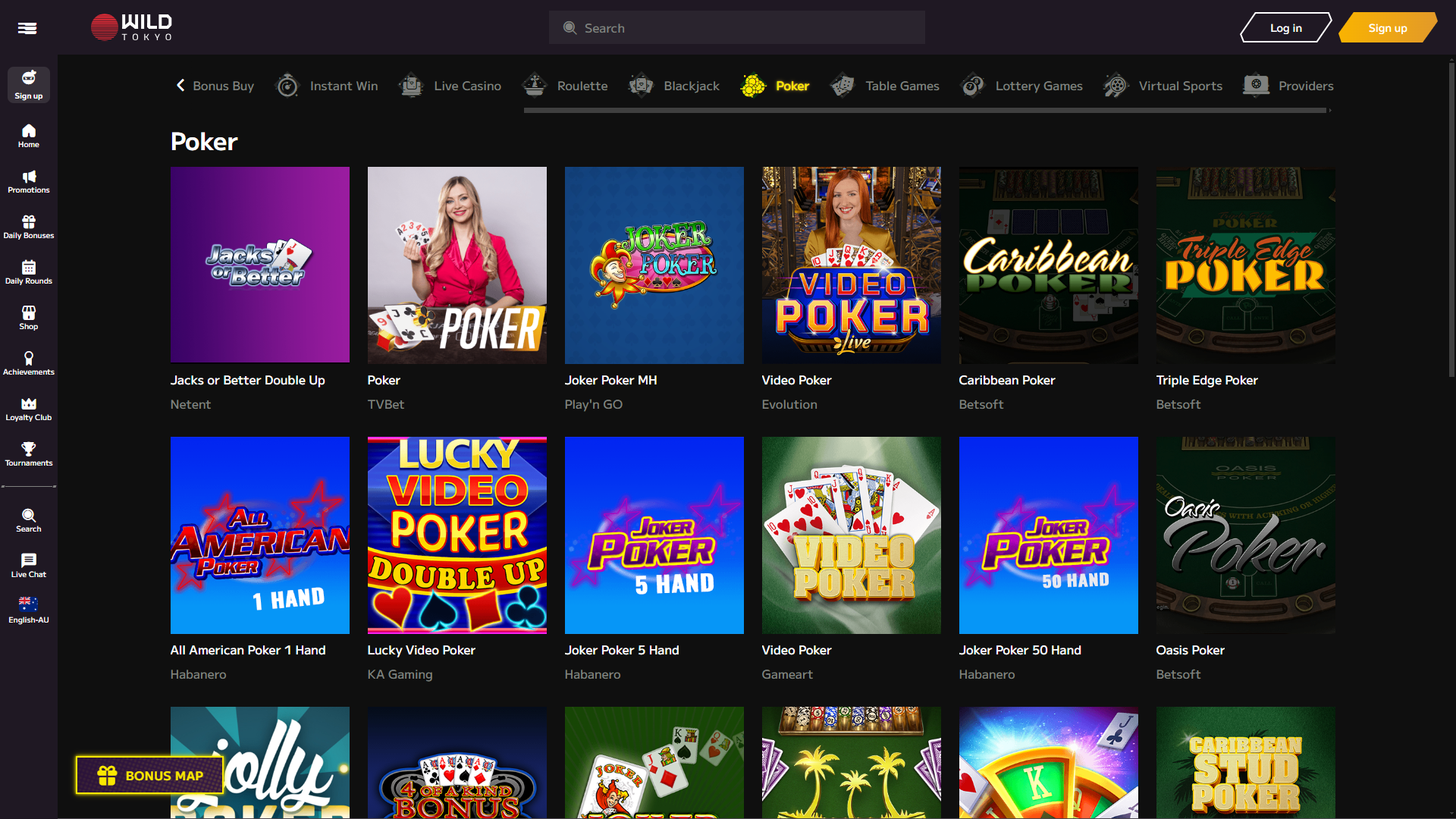 Wild Tokyo Casino Poker