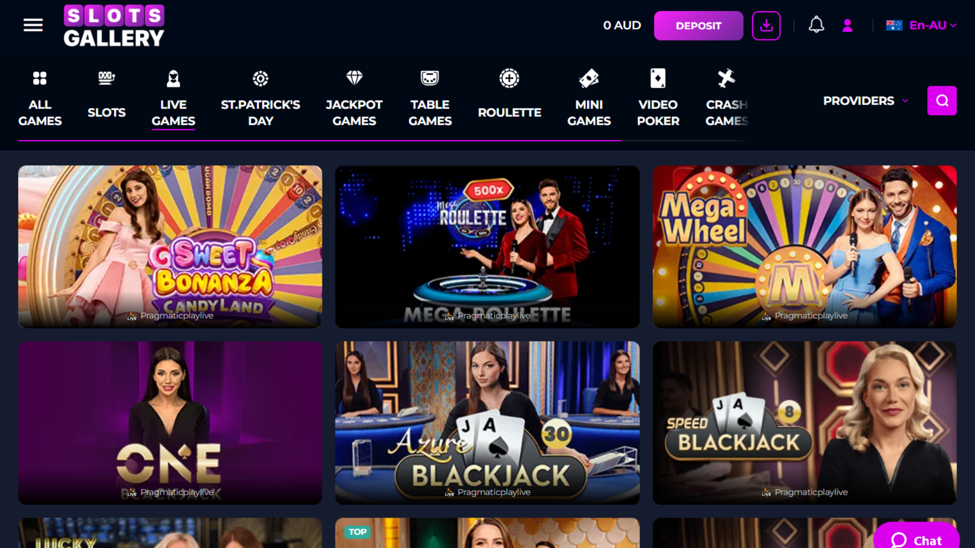 Slots Gallery - live dealer