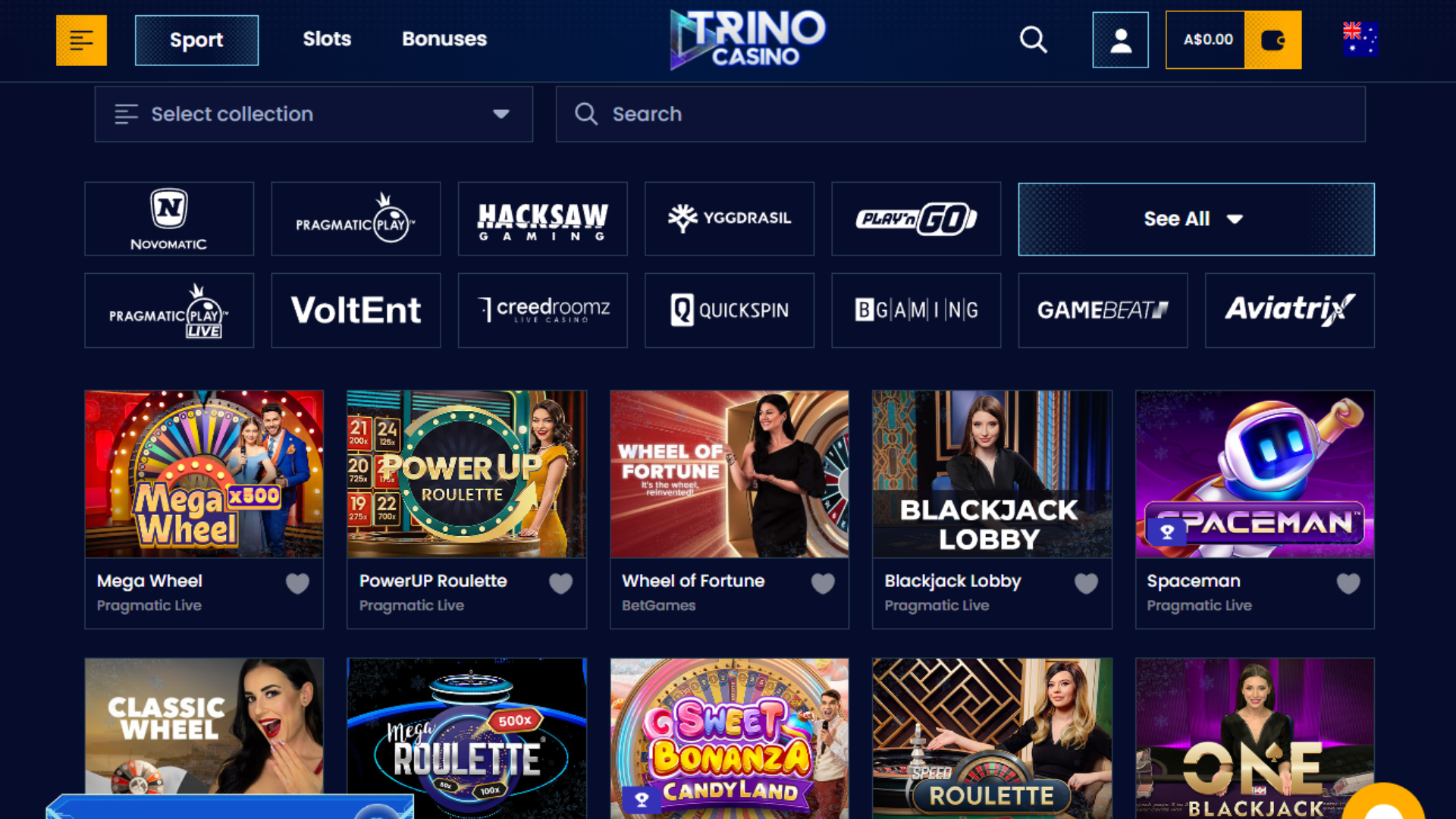 Trino live dealer