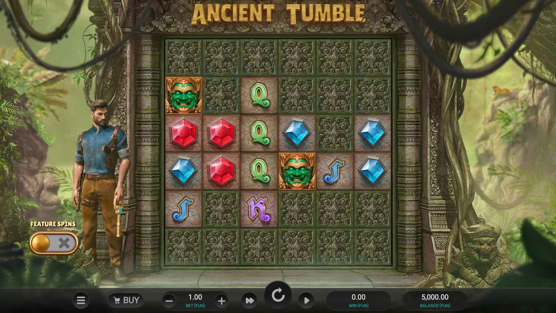 ancient tumble feature spins