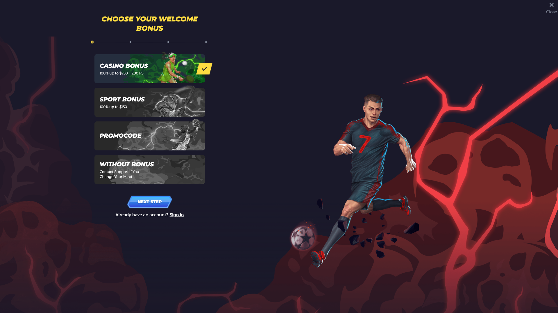 powbet sign up form 1