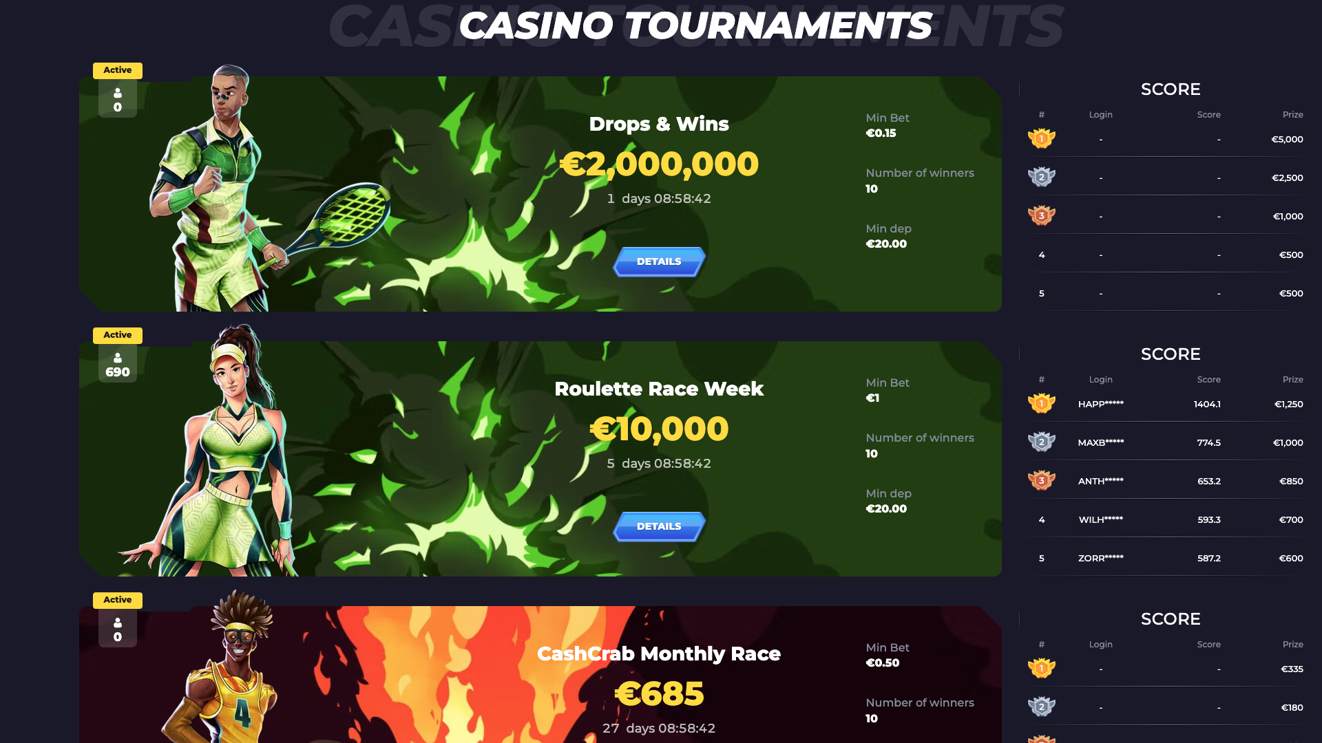 powbet tournaments