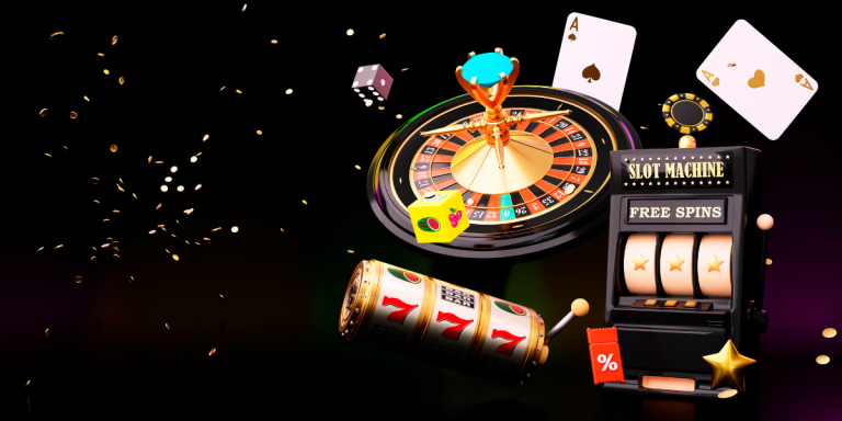 Variety of casino games including slots and roulette wheek