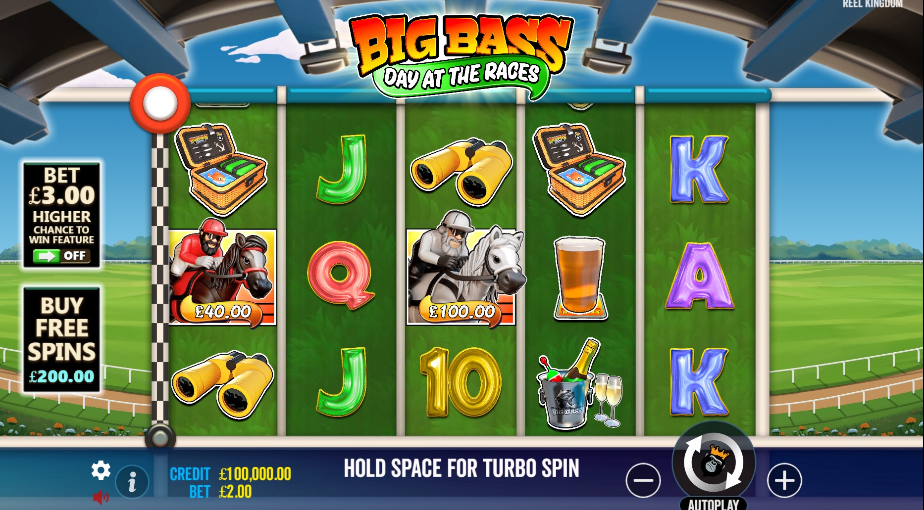 Big Bass Day at the Races - gameplay