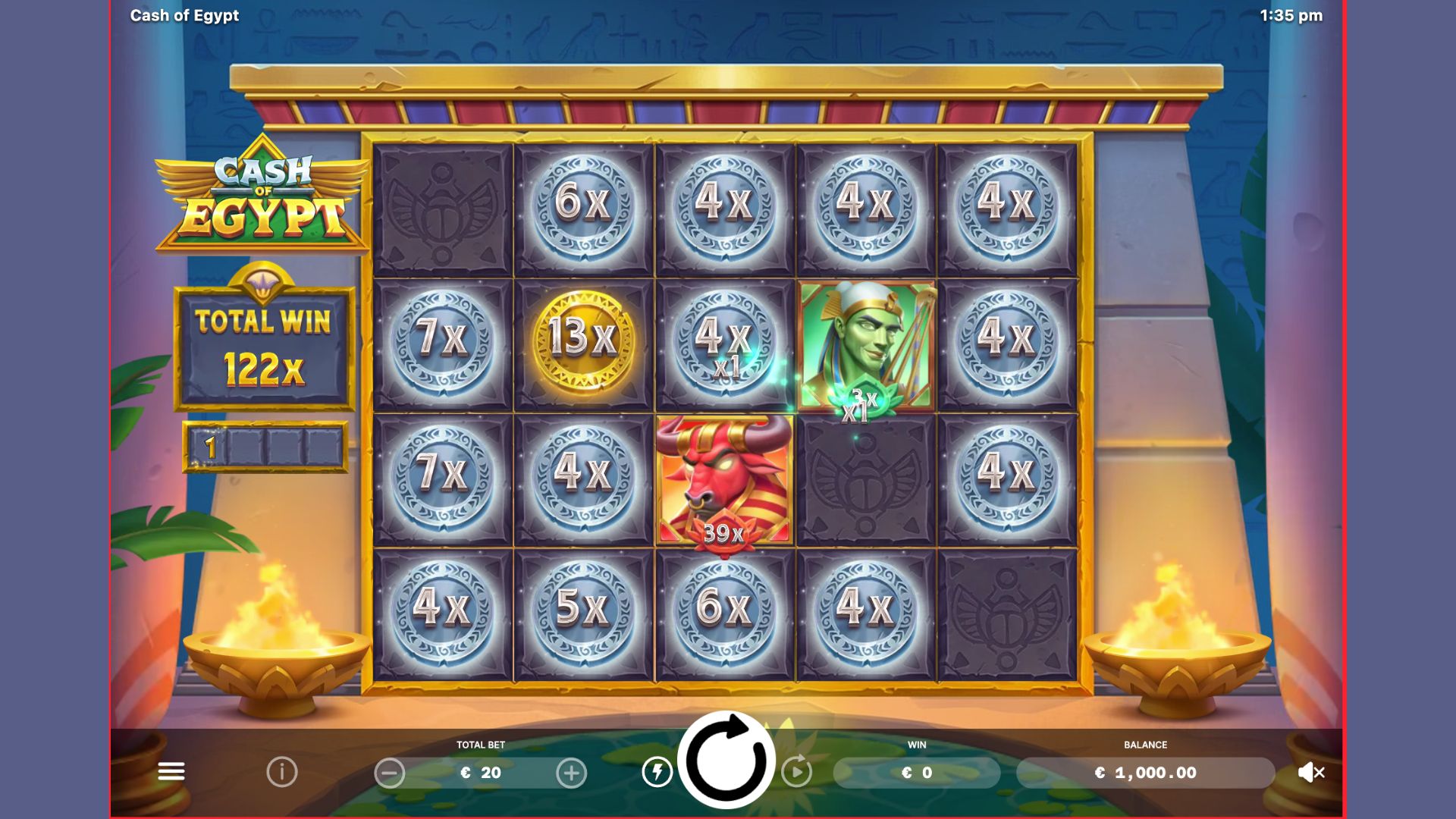 Cash of Egypt pokie screenshot