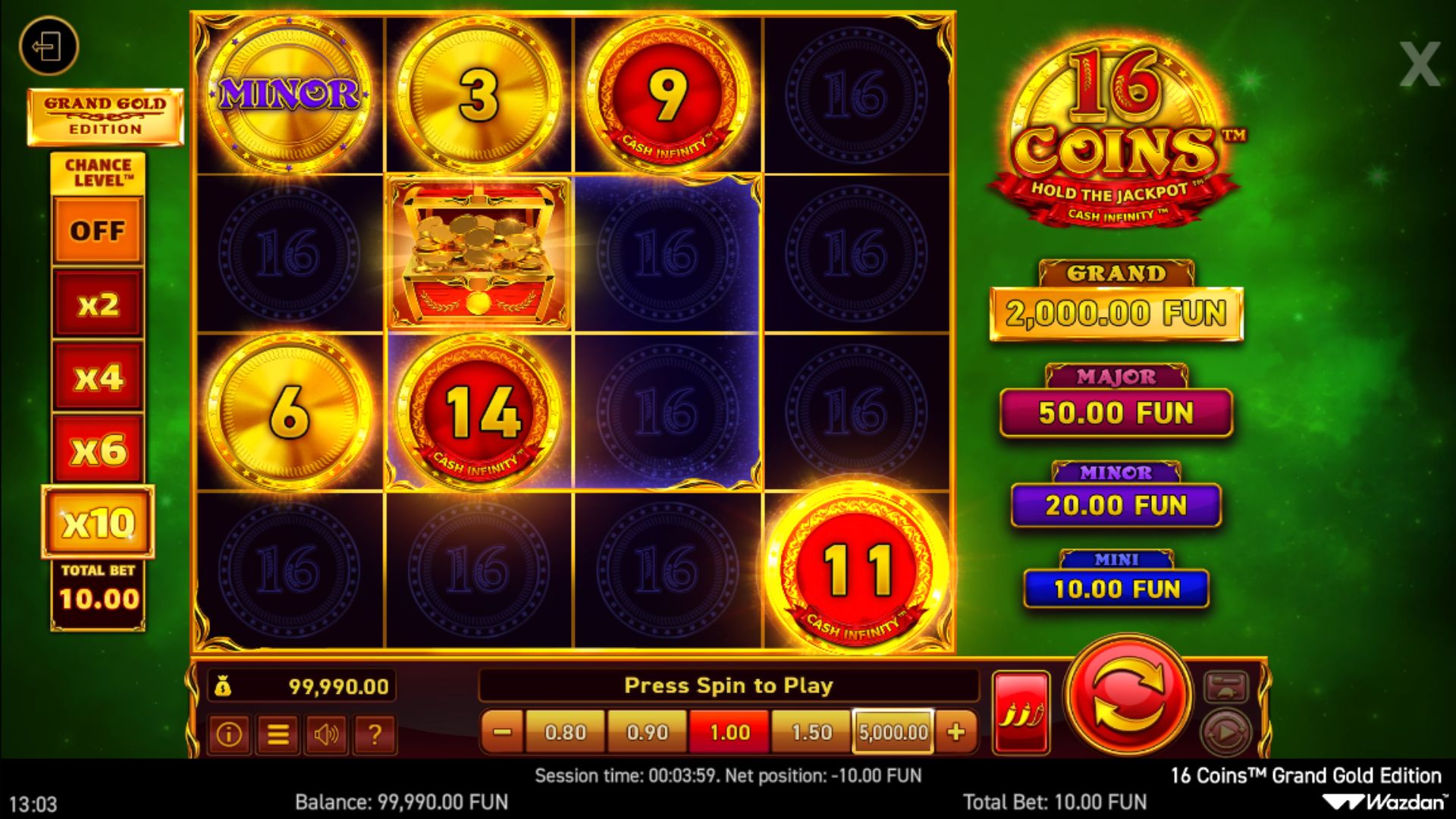 16 Coins Grand Gold - Gameplay 3