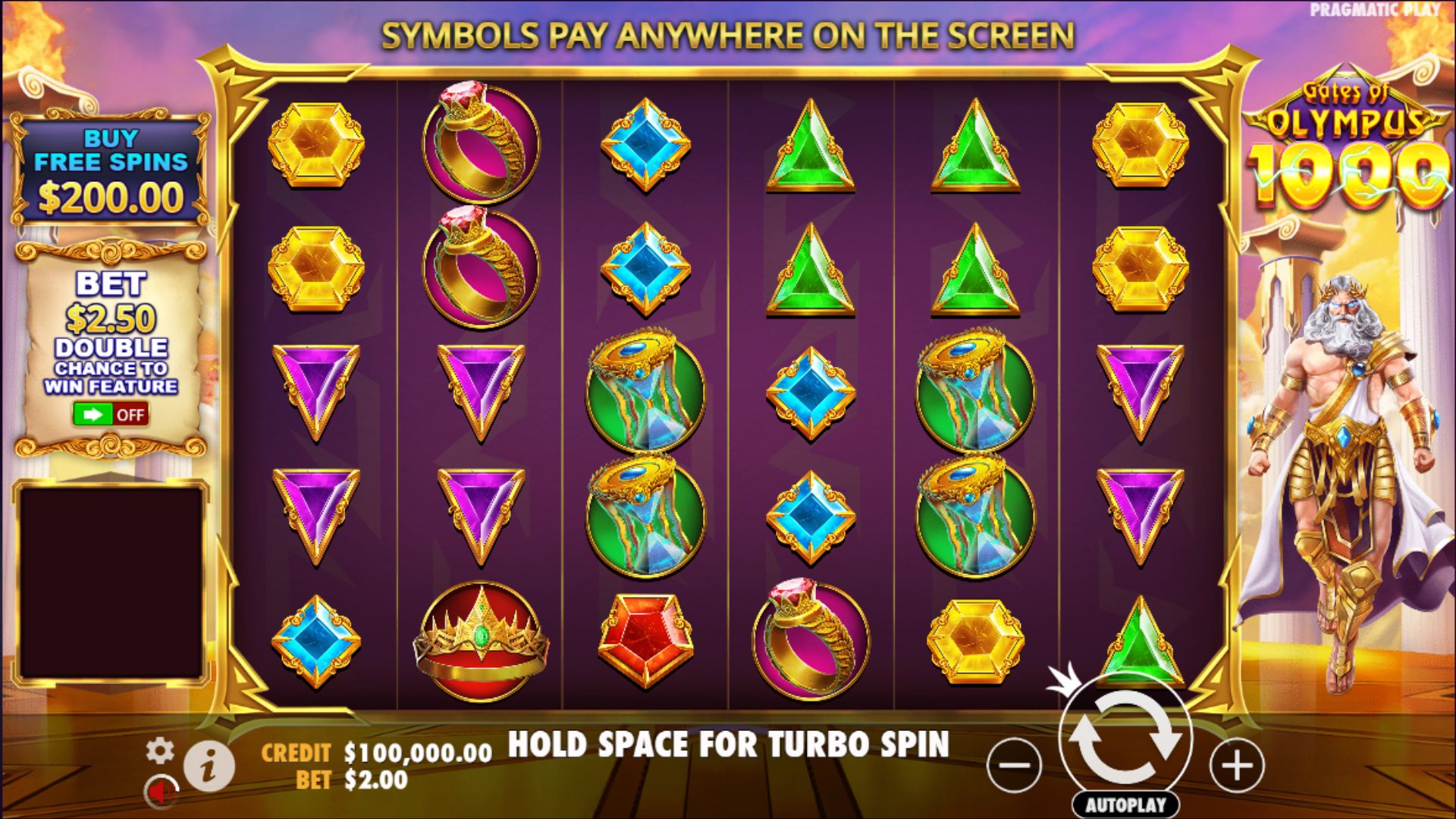 Gates of Olympus 1000 - Gameplay 1