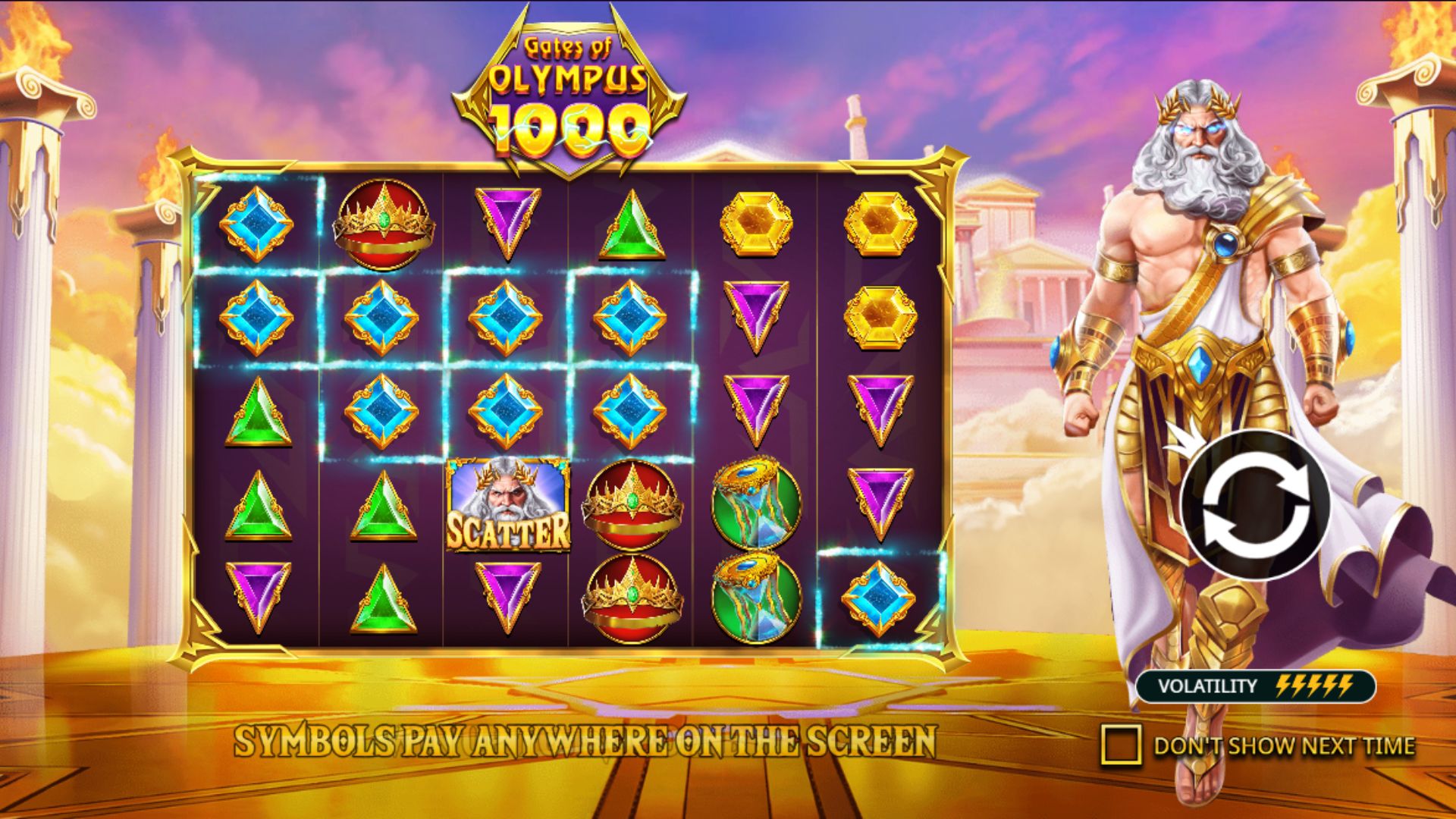 Gates of Olympus 1000 - Gameplay 2