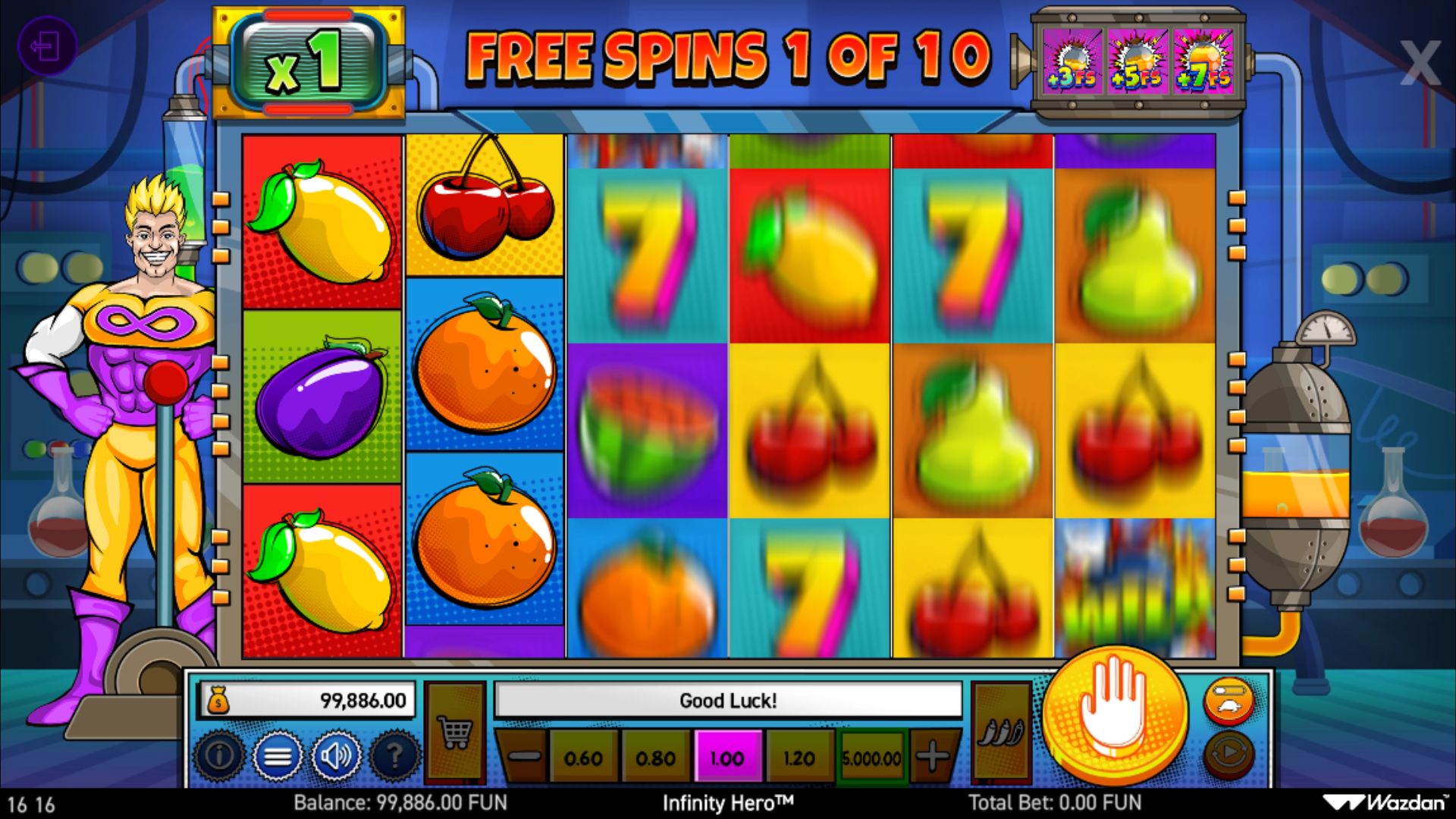 Infinity Hero - free spins