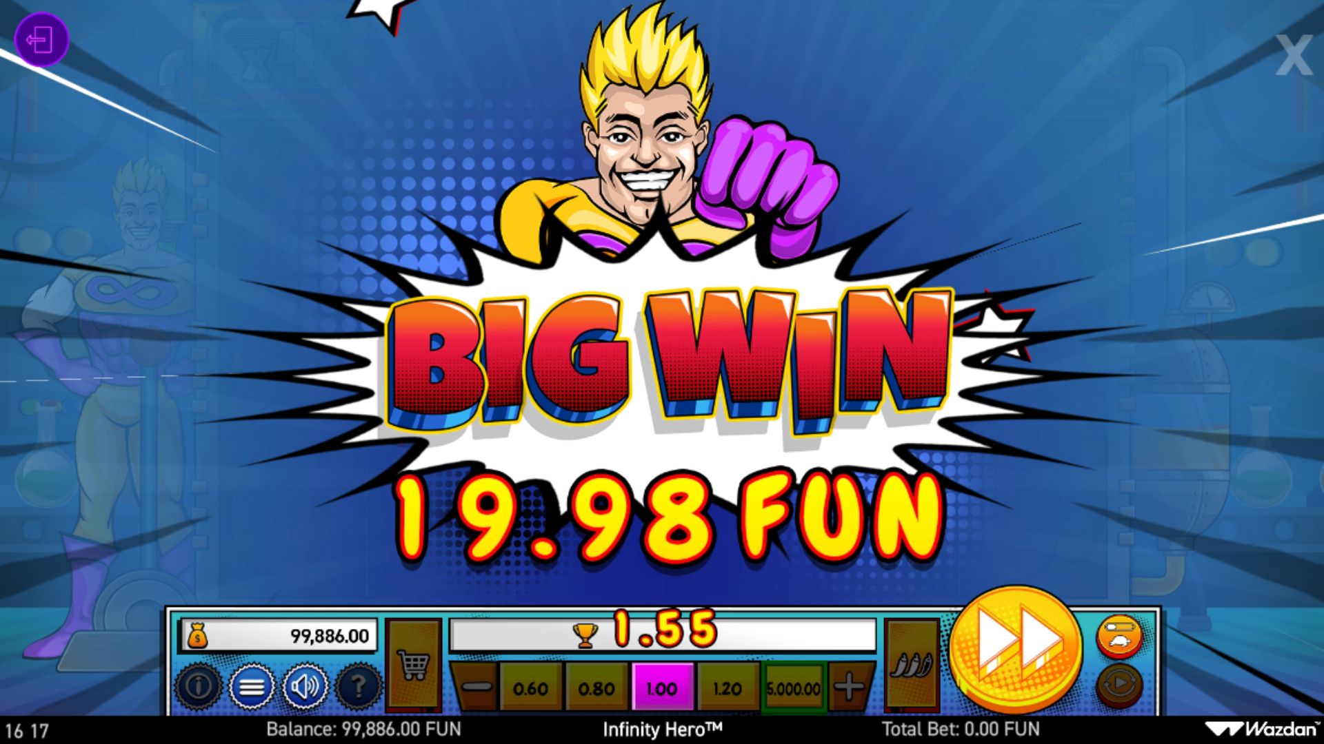 Infinity Hero - big win