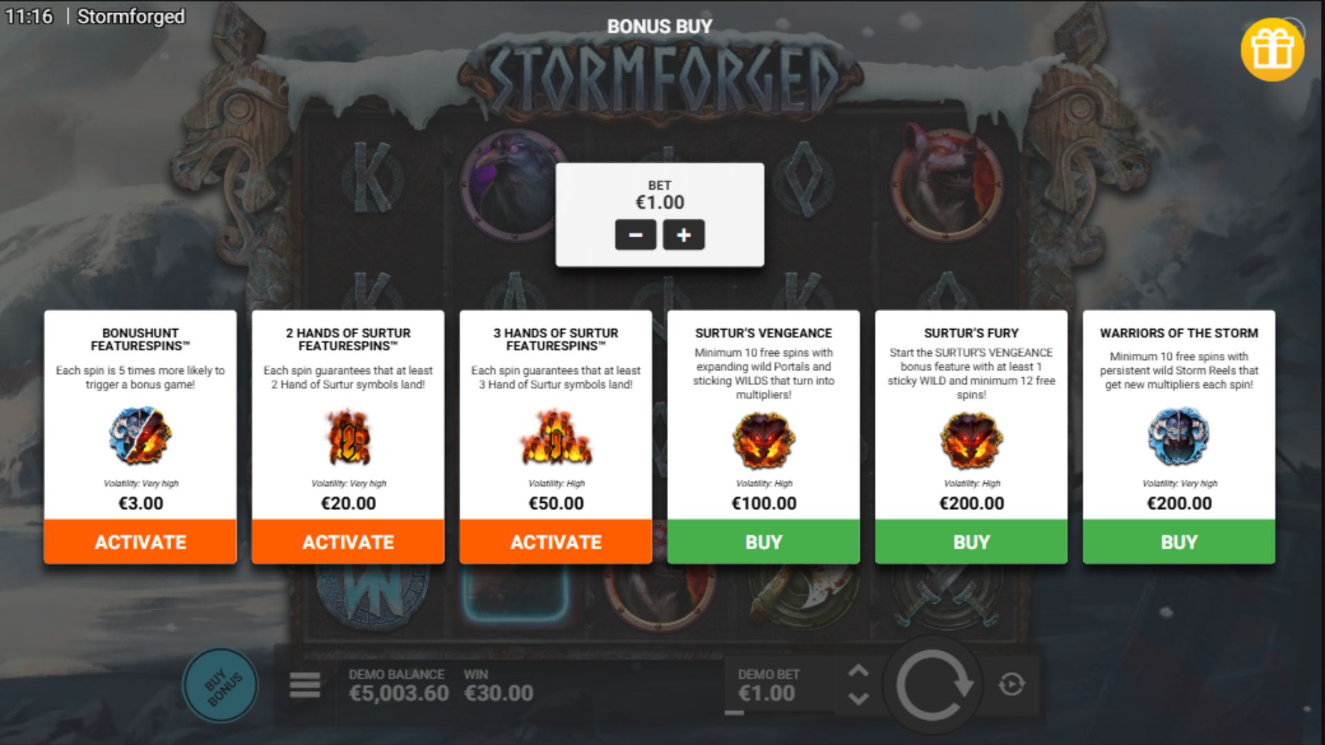 Stormforged - bonus buy