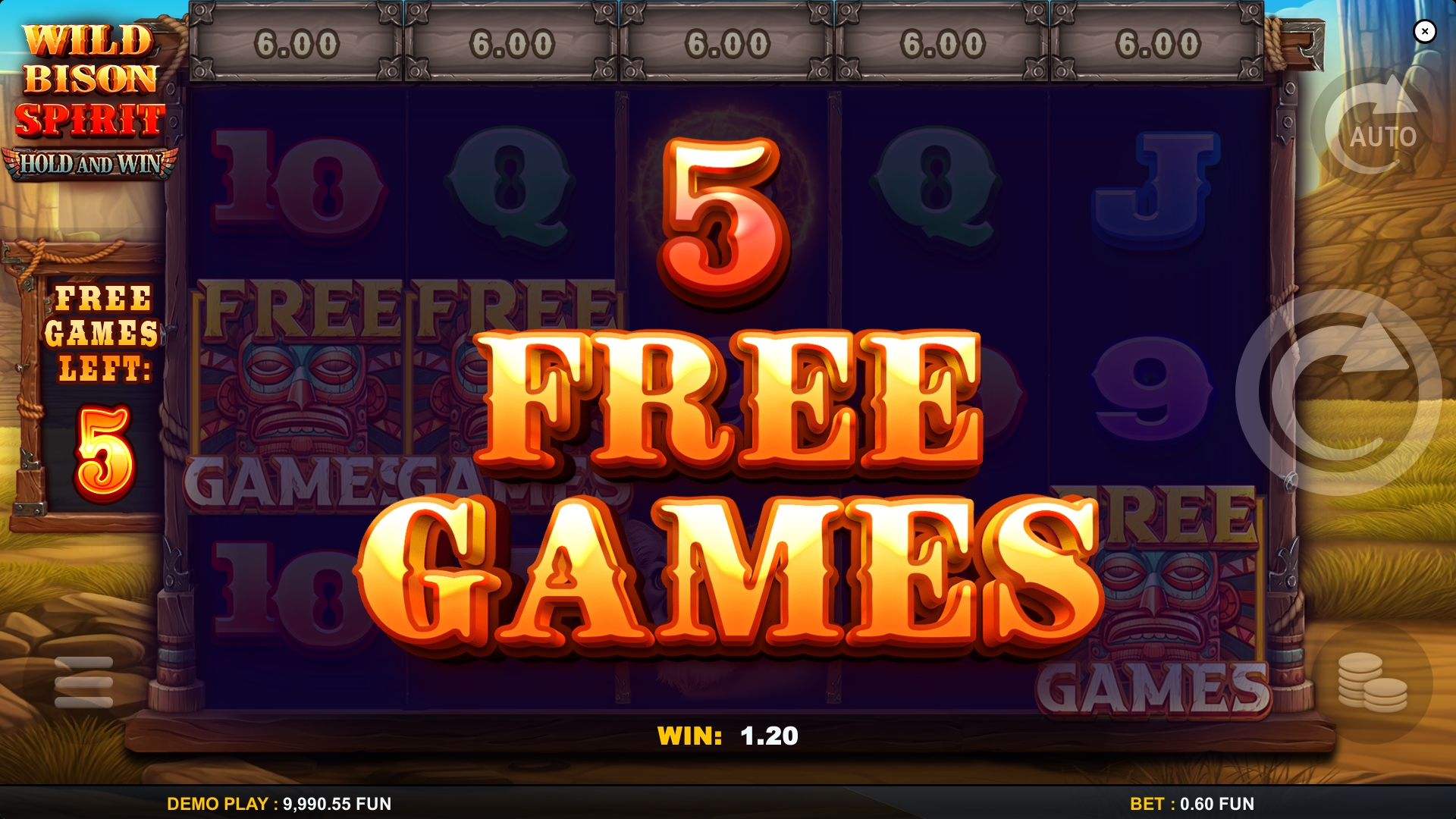 Wild Bison Spirit pokie free spins
