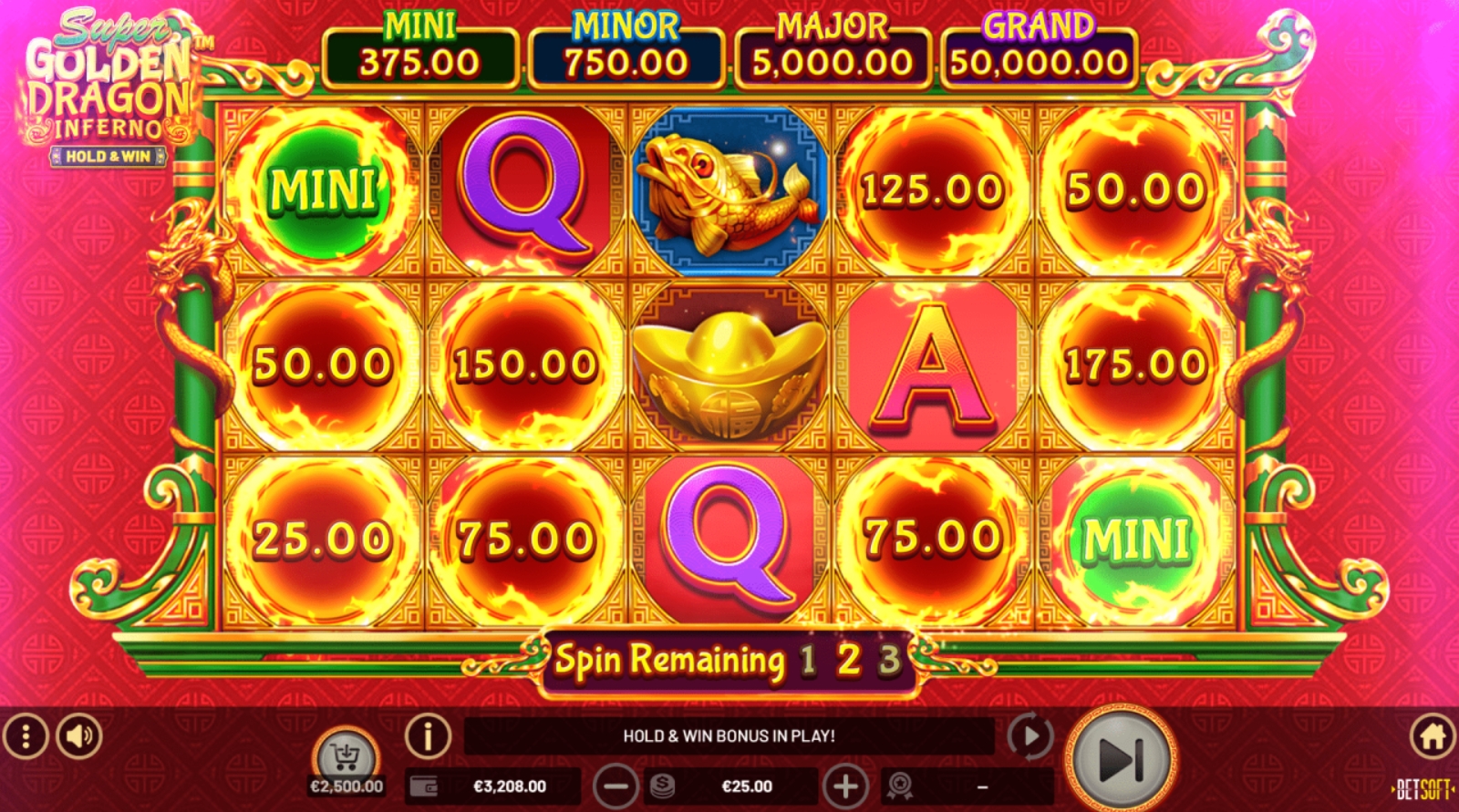 Golden dragon inferno pokie bonus game