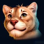 Wild Bison Spirit pokie cougar symbol