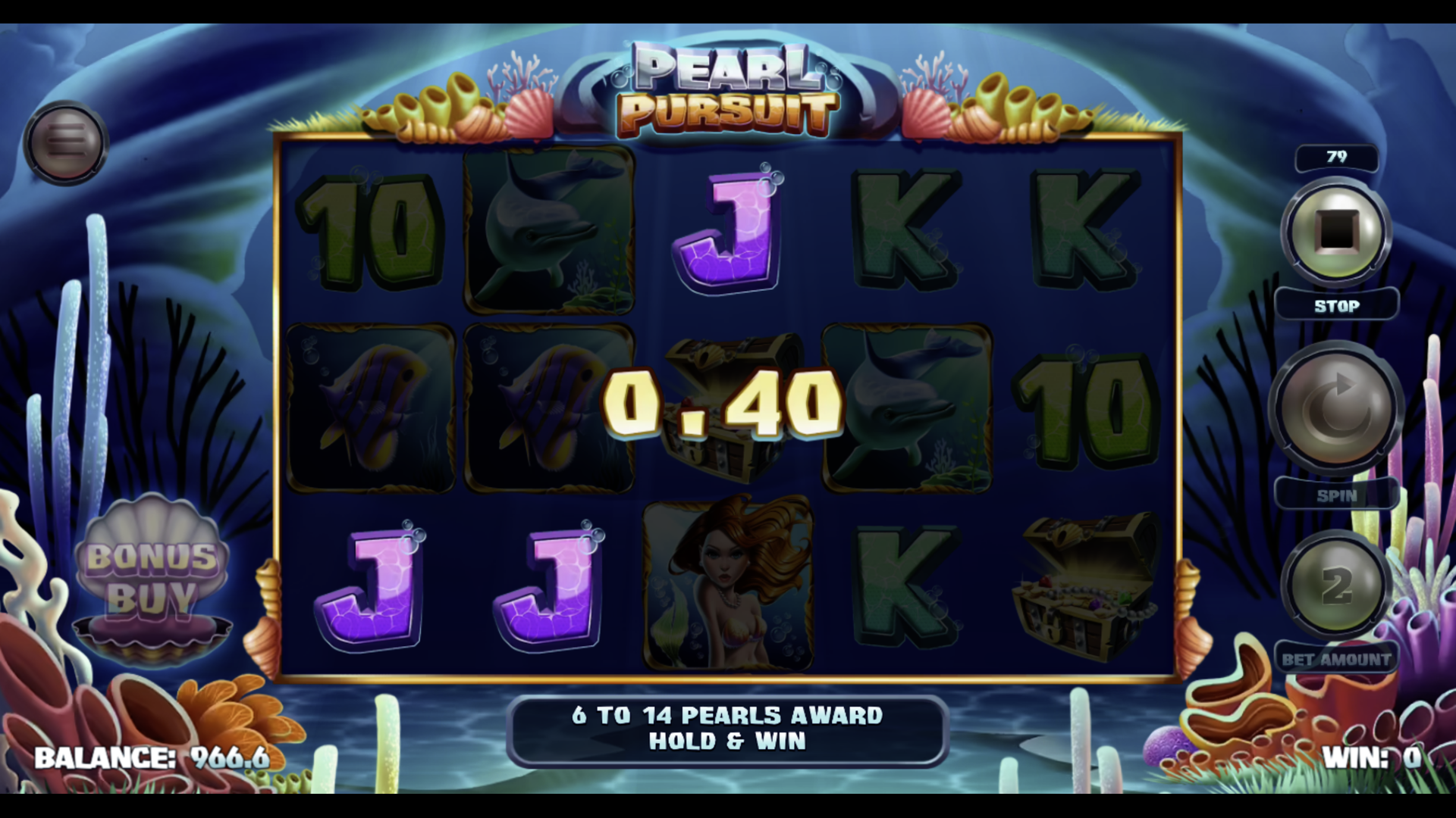 Pearl Pursuit Hold and Win gameplay 12