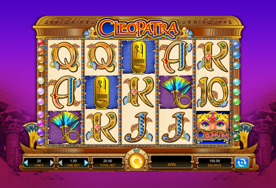 Cleopatra pokie base game 2