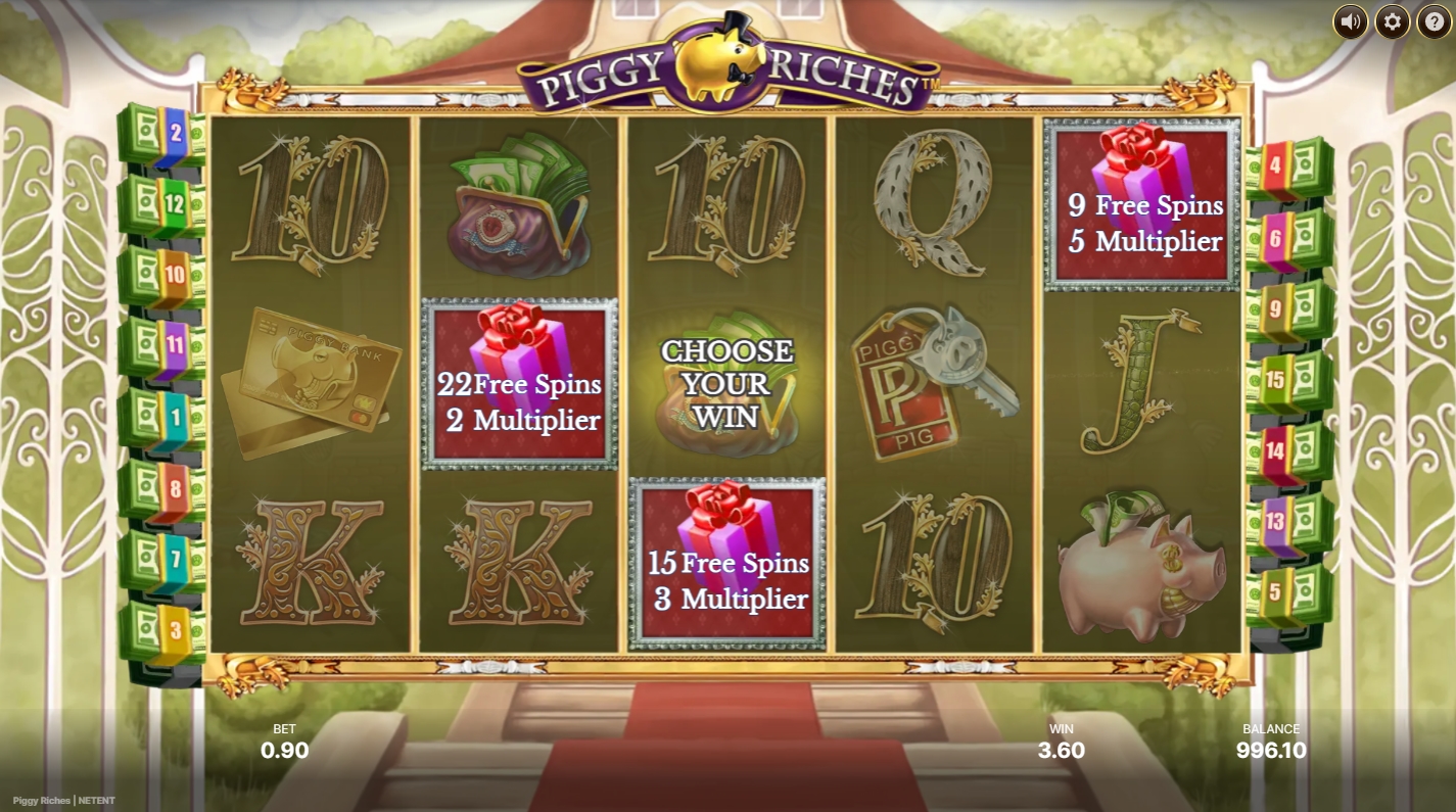Piggy Riches free spins