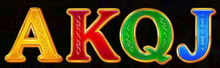 4 Pots Riches Pokie AKQJ symbol