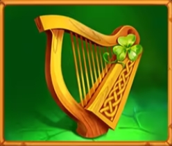 4 Pots Riches Pokie harp symbol