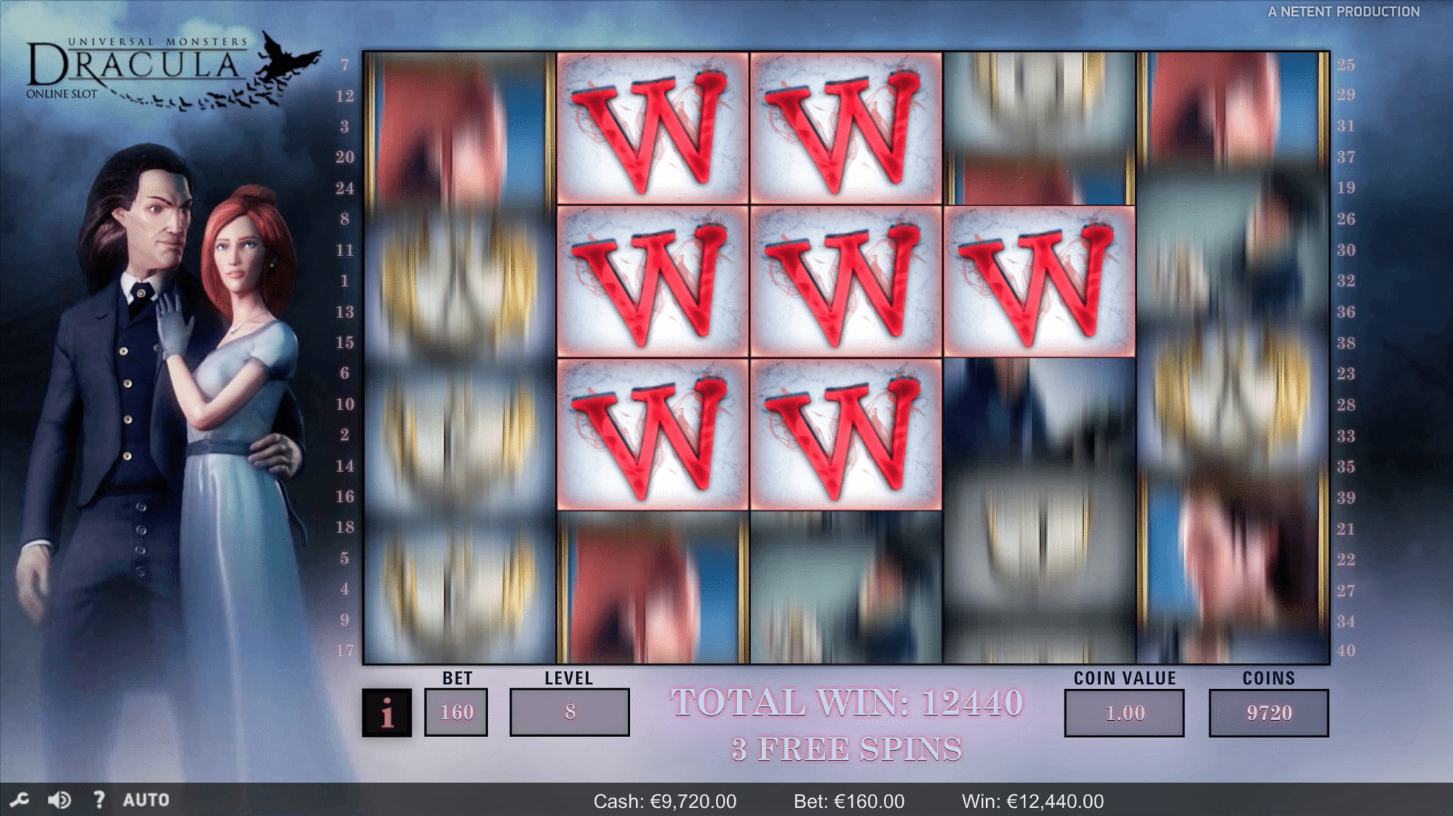 Dracula NetEnt Wilds