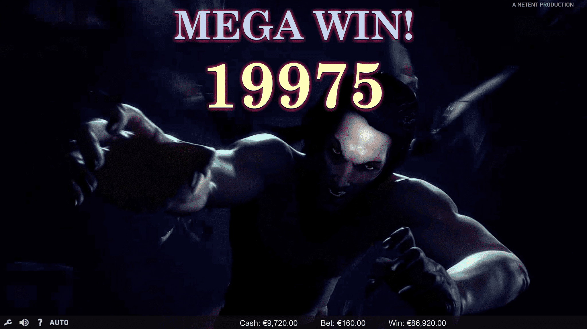 Dracula NetEnt mega win