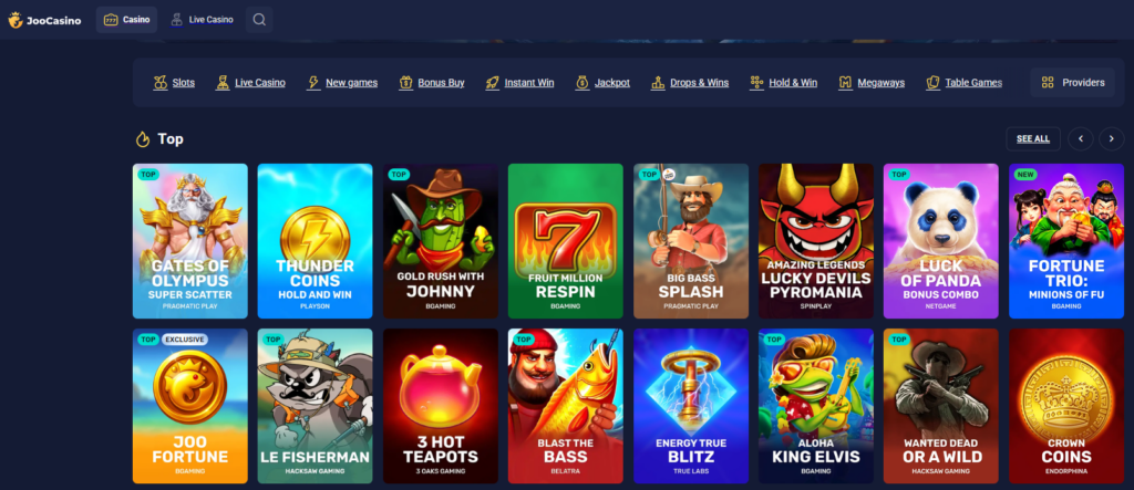 Joo Casino Games